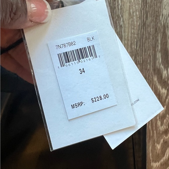 7 For All Mankind Vegan Leather High Waisted Pants - Sz 34 - Picture 5 of 5